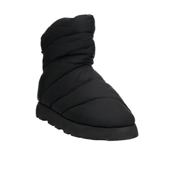 New Plumestudio Luna Black Nylon Pillow Puffy Slip On Booties Size EUR39, US 8.5 - Picture 2 of 16